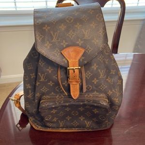 Authentic Louis Vuitton Monogram Montsouris Backpack GM
